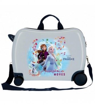 Joumma Bags Frozen Awesome dplace une valise pour enfants avec 2 roues multidirectionnelles -38x50x20cm
