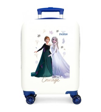 Disney Cabin size suitcase Frozen Seek courage rigid white