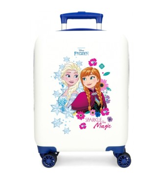 Disney Kuffert i kabinestrrelse Frozen Sparkle like magic stiv 50 cm hvid