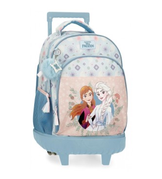 Disney Own Your Destiny blue backpack with two wheels and two compartments -32x45x21cm