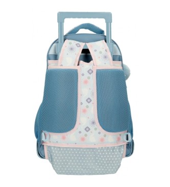 Disney Own Your Destiny blue backpack with two wheels and two compartments -32x45x21cm