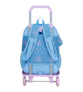 Disney Frozen Magic ice 38cm school backpack with trolley blue
