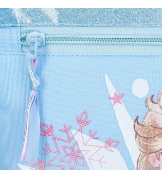 Disney Frozen Magic ice mochila escolar de 38 cm com trolley azul
