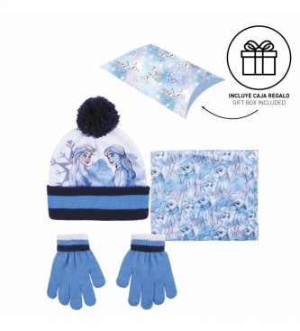 Cerd Group Confezione di cappello, guanti e sciarpa Frozen II blu