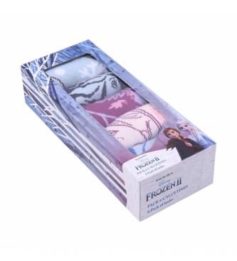 Cerd Group 5er-Pack Frozen II Socken blau, lila