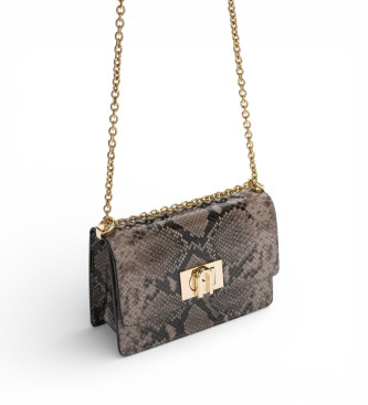 Furla Leren tas 1927 mini slang grijs