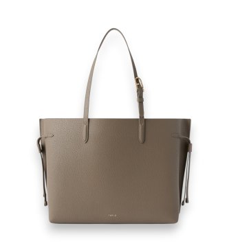 Furla Bolsa de couro Ava grande cinza