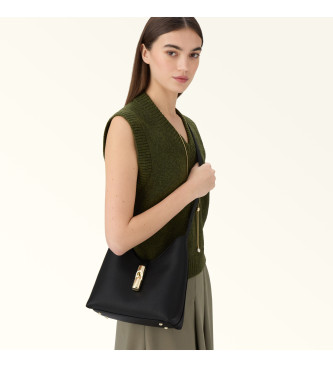 Furla Skórzana torba na ramię Goccia czarna