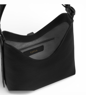 Furla Skórzana torba na ramię Goccia czarna