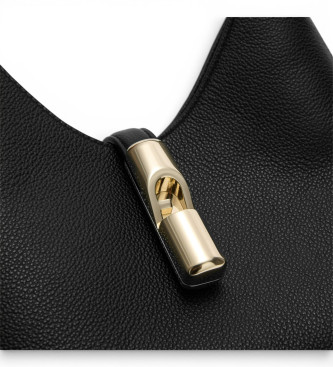 Furla Skórzana torba na ramię Goccia czarna