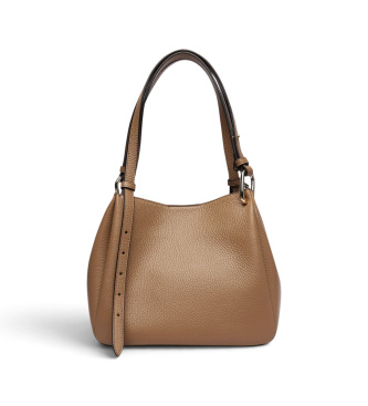 Furla Bolsa de couro Nuvola M Tote castanho