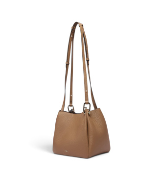 Furla Bolsa de couro Nuvola M Tote castanho