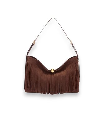 Furla Große braune Sfera Soft Leder Tasche