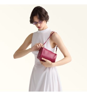 Furla Talia Mini rosa läderväska