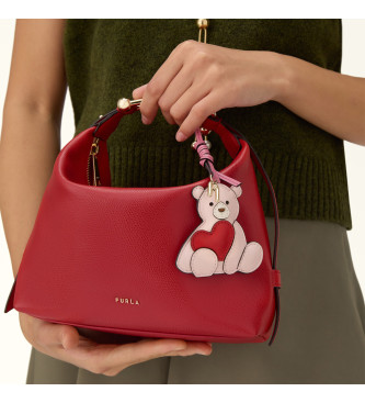 Furla Tonie-skuldertaske i l�der, r�d