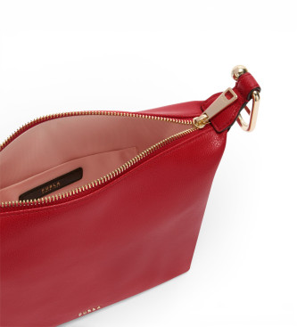 Furla Tonie-skuldertaske i l�der, r�d