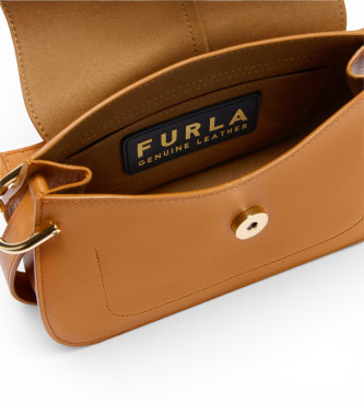 Furla Flow Mini brown leather bag