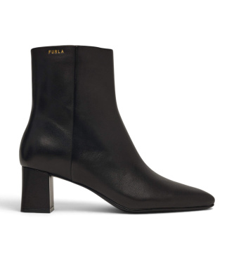 Furla Botines de Piel Solid Tronchetto negro