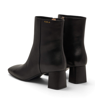 Furla Botines de Piel Solid Tronchetto negro