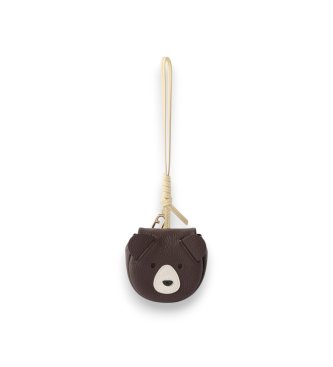 Furla Nyckelring Allegra Bear Airpods Case brun