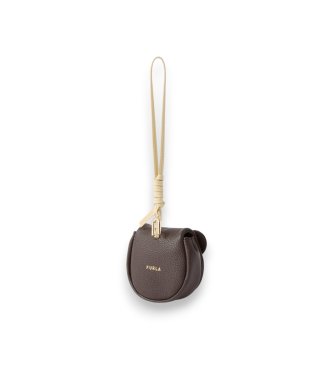 Furla Nyckelring Allegra Bear Airpods Case brun