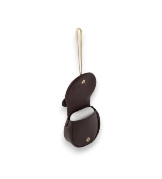 Furla Nyckelring Allegra Bear Airpods Case brun