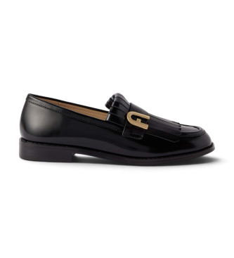 Furla Mocassins de Pele Lidia preto