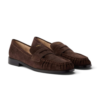 Furla Mocassins de Pele Soft castanho