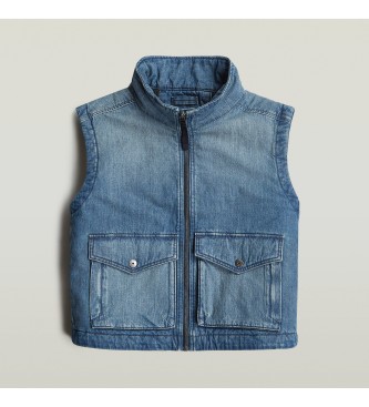 G-Star Padded Zip Vest blue