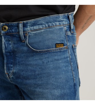 G-Star Jeans 3301 Regular Taps toelopend blauw