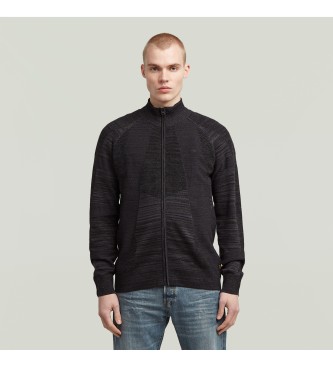 G-Star 3D Biker Full Zip Sweater noir