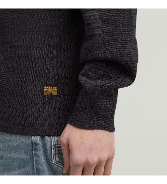G-Star 3D Biker Full Zip Sweater noir