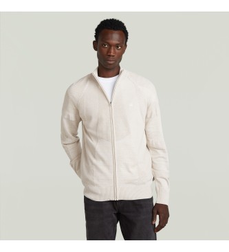 G-Star Jersey 3D Biker Full Zip beige
