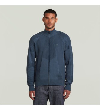 G-Star Pull 3D Biker Full Zip bleu
