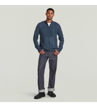 G-Star Pull 3D Biker Full Zip bleu