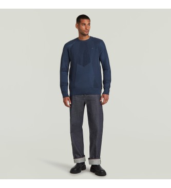 G-Star Camisola com nervuras 3D Biker azul