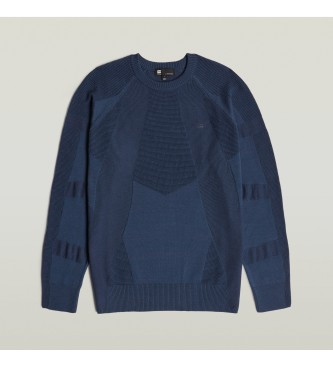 G-Star Camisola com nervuras 3D Biker azul