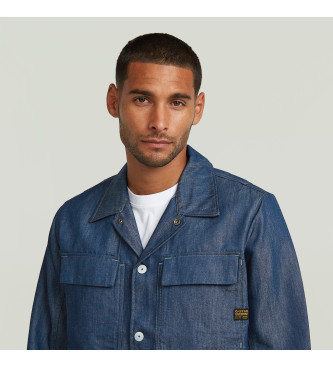 G-Star Camicia blu a 4 tasche
