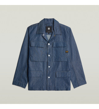 G-Star Camicia blu a 4 tasche
