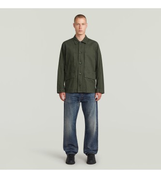 G-Star Camicia grigia verdastra a 4 tasche