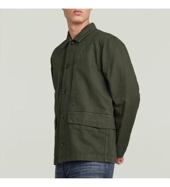 G-Star Camicia grigia verdastra a 4 tasche