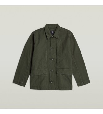 G-Star Camicia grigia verdastra a 4 tasche