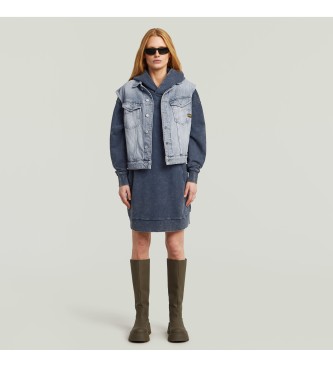 G-Star Sweatshirtkleid A line blau