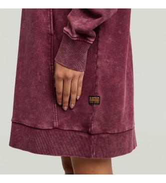G-Star Burgundy A-line knit dress