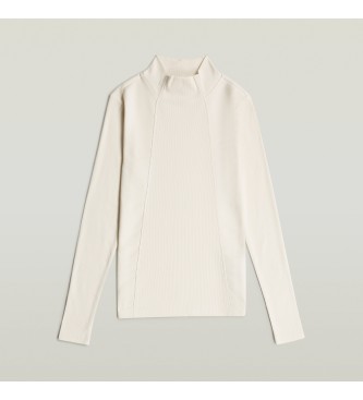 G-Star T-shirt A-Line Slim Rib Mock beige