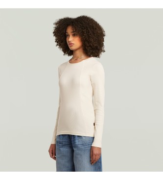 G-Star T-shirt A-Line Slim Rib beige