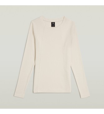 G-Star T-shirt A-Line Slim Rib beige