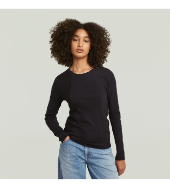 G-Star T-shirt A-Line Slim Rib noir