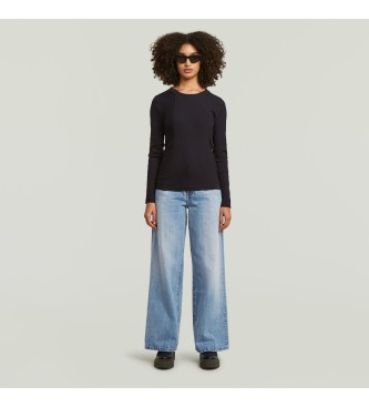 G-Star T-shirt A-Line Slim Rib noir