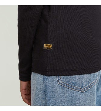 G-Star T-shirt A-Line Slim Rib noir
